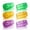 Yellow + Purple + Green, variant on SupreGear Trekking Pole Tips, 11mm Non-Slip Walking Stick Protectors, Durable Rubber Replacement Tips, 6-Pack, Multicolor