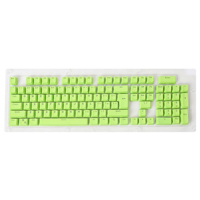 Tmvgtek 104 Uds Teclado Mecánico Pbt Keycap Ordenador Pc Key Cap Set (Verde Manzana)