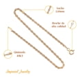 thumbnail image 4 of Cadena Torsal Imperial Jewlery Oro Italiano 10K 55cm, 4 of 5
