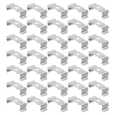 TOXMENT Uonlytech 100pcs LED Strip U Clip Holder Bracket Stainless Steel Lampholder