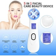 Radio Frequency Skin Tightening Machine, 6-in-1 Rechargeable Anti-Aging Skin Care Microcurrent Facial Device, Red Light, Wrinkle Remove, Rejuvenation, Skin-Firming