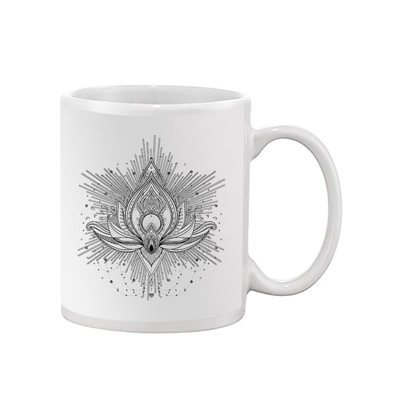 Lotus Flower Awesome Sketch Mug -Image by Shutterstock,