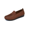 thumbnail image 4 of Frontwalk Womens Sneakers Walking Shoes Non-Slip Flats Slip On Casual Shoes Travel Comfort Comfortable Mesh Breathable Loafers Round Toe Shose  Silk Mist Brown 7.5, 4 of 6