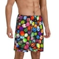 thumbnail image 2 of Easygdp Easter Eggs2 Men's Short Pajama Pants, Sleep Shorts, Household Pants, Casual Pants with Pockets - 4X-Large, 2 of 9