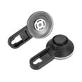 thumbnail image 4 of Uxcell Suction Cup Row Hook 4 Hooks Wall Mount Detachable Hanger for Bathroom Kitchen 245x100mm Black, 4 of 5