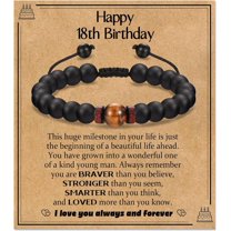 12th - 21st Birthday Gifts Ideal for Boys, 12 13 14 15 16 17 18 19 20 21 Year Old Birthday Bracelet for Son Brother Grandson Nephew Friend