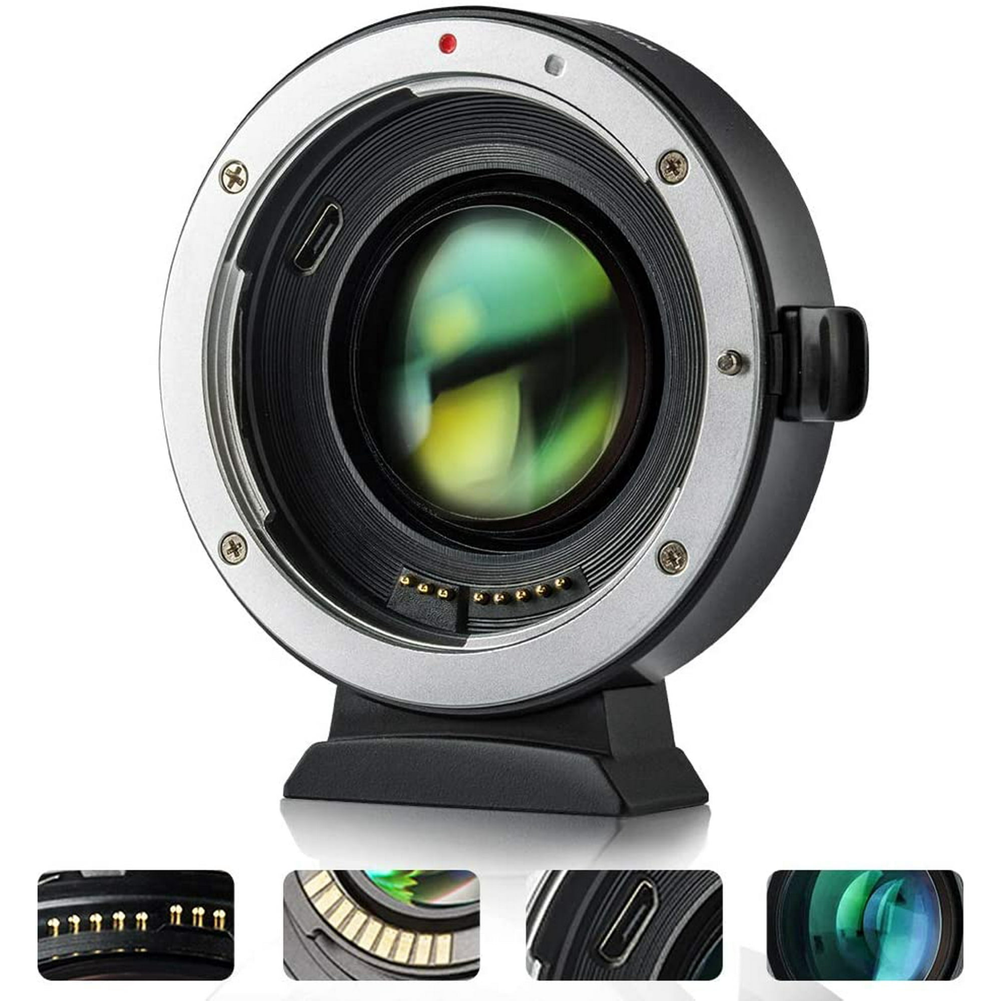 EF-EOS M2 Auto-Focus Lens Adapter,0.71x Speed Booster Compatible