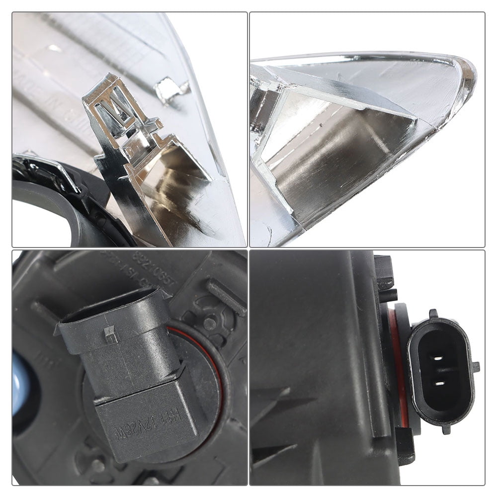 LABLT Bumper Fog Light Assembly Chrome Cover Replacement for 2012-2014 Toyota Camry L LE XLE