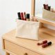 thumbnail image 5 of Bolso de Maquillaje Mini en Piel Sintética Impermeable Sin Cremallera con Cierre Automático, Almacenamiento Portátil de Viaje para Mujeres, Organizador de Joyas y Auriculares, Blanco, 11x11cm, 5 of 6