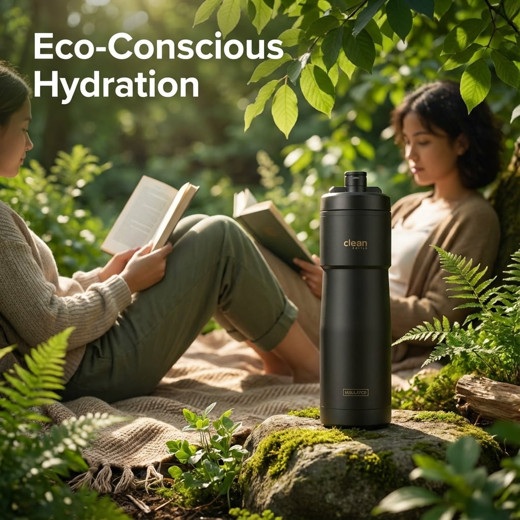 Clean Hydration Insulated Sport Water Bottle 23 oz