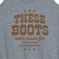 thumbnail image 3 of Instant Message - Boots Made Running From Problems - Women's Racerback Tank Top, 3 of 6