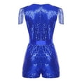 thumbnail image 4 of vastwit Women's Sleeveless Deep V Neck Sequin Romper Club Party Dance Jumpsuit One Piece Disco Outfit Navy Blue 3XL, 4 of 7