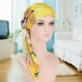 thumbnail image 6 of Bandanas for Women, Yellow Womans Stretchy Beanie Turban Cap Head Wrap Headscarf For Cancer Hair Loss, Bandana Headband, M, Bandana Headbands for Women, Hair Bandanas for Women, 6 of 6
