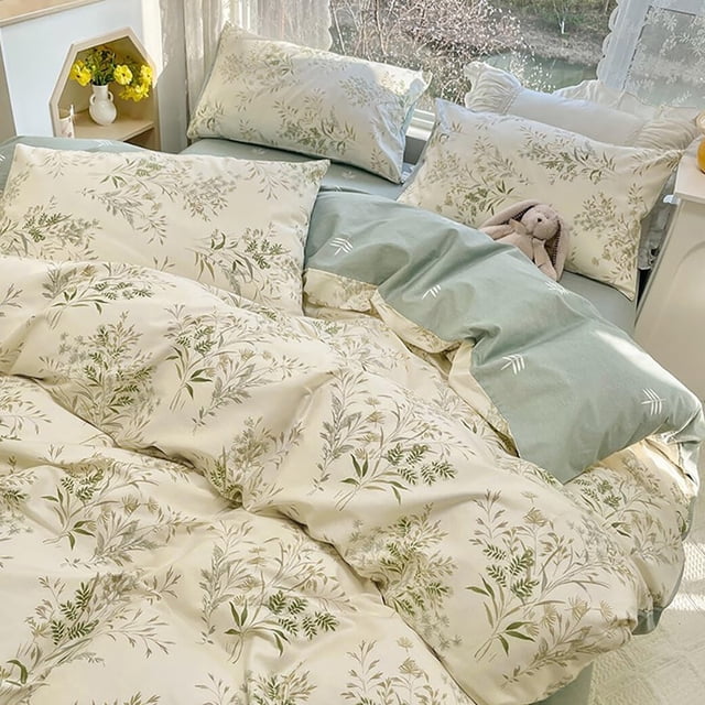 Juego de ropa de cama LifeTB Twin 173x218 cm 100% algodón floral