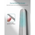 thumbnail image 3 of Lima de uñas MR.GREEN curvada de metal de doble cara con estuche, 3 of 8