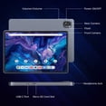 thumbnail image 2 of THTRO 10.1" Android 15 Tablet, 8GB RAM 128GB ROM,Quad-Core Processor , 6000mAh with Fast Charge, Dual Camera, IPS Touch Display Tablets, Blue Gray, 2 of 6