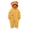 thumbnail image 2 of Funny Big Mouth Monster Onesie Pajamas – Oversized Plush Fleece Hooded One Piece for Sleep & Halloween, Christmas Party , 5 Colors, 120-150, 2 of 5