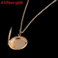 thumbnail image 1 of Stainless Steel Photo Locket Necklace 3 Colors Open  Pendant Necklaces, 1 of 6