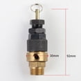 thumbnail image 2 of yaaqii 3/8\'\' 1/2\"for BSP Air Compressor Safety Relief Valve Black Pressure Relief Regulator, 2 of 7
