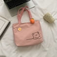 thumbnail image 1 of Large capacity Kawaii Bunny Student Cosmetic Bag Girls Cartoon Handbag Women Canvas Bag Tote Bags Shoulder Bag PINK, 1 of 8