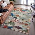 thumbnail image 5 of Addison Rugs Mayfield Premium Machine Washable Transitional Abstract Green Rectangle Rug, 9' x 12', 5 of 5