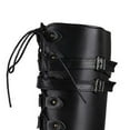 thumbnail image 5 of GERsome Women's Over The Knee Boot Fashion Flat Heel Boots Round Toe Buckles Riding Booties, 5 of 5