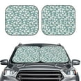 thumbnail image 2 of Xecao Floral for Foldable Car Sun Shades (2-Pack) offer sun protection with an easy-fold design for convenient windshield shading., 2 of 7