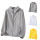 thumbnail image 5 of Women Men Sun Protection Jacket Ultralight Thin Long Sleeve Ice Silk Cardigan, 5 of 8