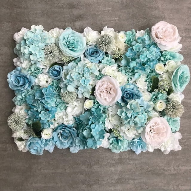 Hortensia Artificial de 40x60cm, flor de peonía, Fondo de arco de boda, decoración de pared, diseño colgante para balcón y hogar