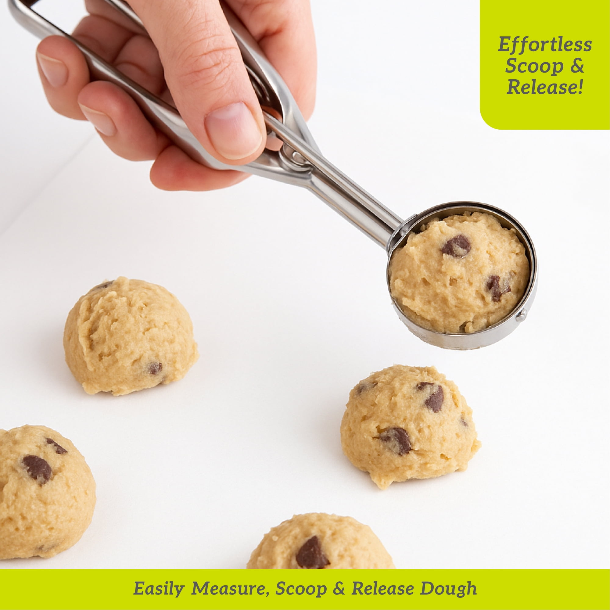 Gourmet Club Stainless Steel Cookie Scoop 1.5 Tbsp – Multipurpose