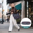 thumbnail image 7 of FORMRS Tote Bag for Women Quilted Large Capacity Travel Work Carry On Shoulder Handbag, Red White Stars, 7 of 7