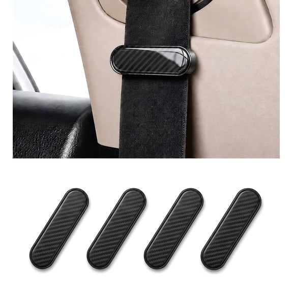 4 Pcs Universal Seat Belt Adjuster Shoulder Pads Set for Car Seat Belt Comfort Protection Neck and Shoulder Pressure Relief