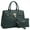 A-Dark Green, variant on Dasein Women Handbags and Purses Ladies Shoulder Bag Top Handle Satchel Tote Work Bag with Matching Clutch