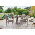 thumbnail image 2 of Pemberly Row 3-Piece Outdoor PE Wicker / Rattan Bistro Set in Natural, 2 of 6
