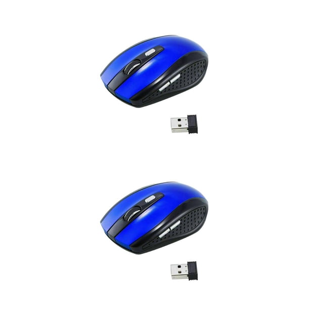 Ratón Gaming Methold 2.4GHz inalámbrico azul 2Conjunto