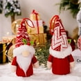 thumbnail image 2 of D-GROEE Gnome Christmas Ornaments with Led Light, 2PCS Xmas Gnomes Plush Doll, Santa Table Ornaments, Lighting Hanging Christmas Tree Decorations Home Decor, 2 of 8