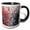 Black/White, variant on 3drose, Red White and Blue Image of Paint Splatter, 11oz Magic Transforming Mug