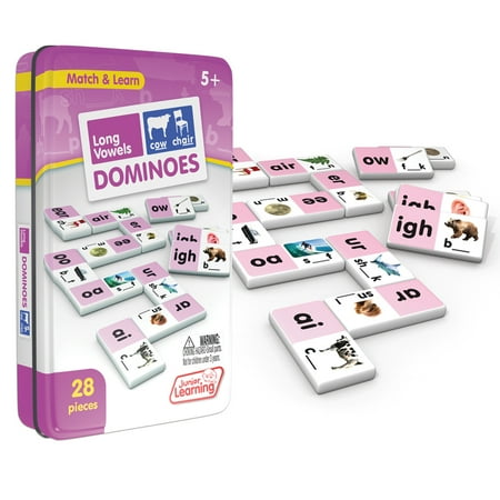 Long Vowel Dominoes Match & Learn Educational Learning Game, by Junior Learning