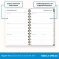 thumbnail image 5 of Blue Sky 2027 Weekly and Monthly Planner Calendar, January 2027 - December 2027, 5" x 8", Flexible Frosted Cover, Laminated Tabs, Durable Twin Wire Binding, Sophie, 5 of 11