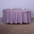 thumbnail image 3 of Efavormart 5 Pack Round Tablecloth, 120 Inch Stain & Wrinkle Resistant Washable Table Cloth, Decorative Polyester Fabric Table Cover for Banquet, Wedding, Dining- Amethyst, 3 of 9