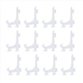 thumbnail image 2 of 36Pcs 3 Inch Plastic Easels or Plate Holders Display Dinner Plate (Transparent), 2 of 9