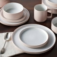 thumbnail image 6 of Noritake ColorTex Stone Blush Set of 4 Stax Salad Plates, 6 of 7