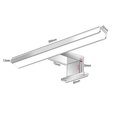thumbnail image 2 of Lámpara de espejo LED, lámpara de gabinete, lámpara de pared para baño, luz blanca neutra 4000 Kelvin, 5 W, 650 lm, IP44, ancho 300 mm, cromo, 2 of 5