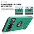 thumbnail image 4 of for Google Pixel 7 Case, 360° Rotatable Ring Holder Kickstand Dual Layer Military-Grade Drop Tested Protection Support Car Holder Mount Magnetic Absorbing Bumper Phone Case, Darkgreen, 4 of 7