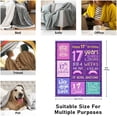thumbnail image 5 of 17th Birthday Gifts for Girls - 17 Year Old Girl Gift Ideas - 17th Birthday Decorations for Girls - Happy Birthday Gifts for 17 Year Old Girl - 17 Birthday Throw Blanket 60 x 50 Inch, 5 of 6