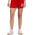 thumbnail image 3 of adidas Women's Americana Drawstring Shorts Red Size Large, 3 of 3