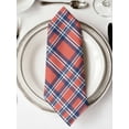 thumbnail image 2 of Cloth Napkins 1 Piece - 20x20 Inches, Orange Blue Washable Reusable Table Napkins, British Style Buffalo Plaid Lattice Soft & Absortbent Dining Napkin for Party Wedding Hotel Restaurant, 2 of 8