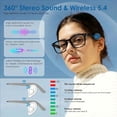 thumbnail image 4 of Smart AI Glasses – AI Interpretation Smart Glasses with Real-Time 160-Language Translation, Photochromic Lenses, Touch Controls, for Travel, Driving, Cycling, 4 of 8