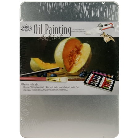 Oil Painting Art Set W/Tin