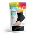 thumbnail image 5 of Zentoes Men's Large Moisturizing Heel Socks, Gel Lined for Dry Cracked Feet Care Soft Cotton Blend, Black, 5 of 9